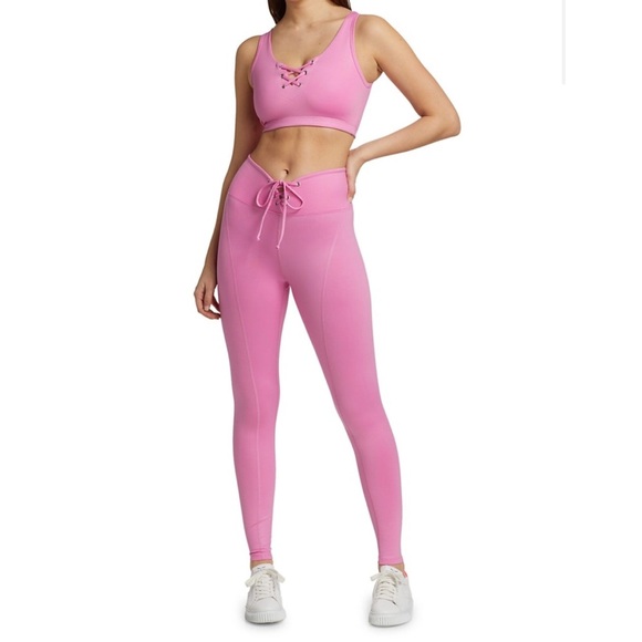 Year of Ours Pink Gloss Football Leggings Size Small $114 - Luxury Workout Pants - Picture 3 of 14